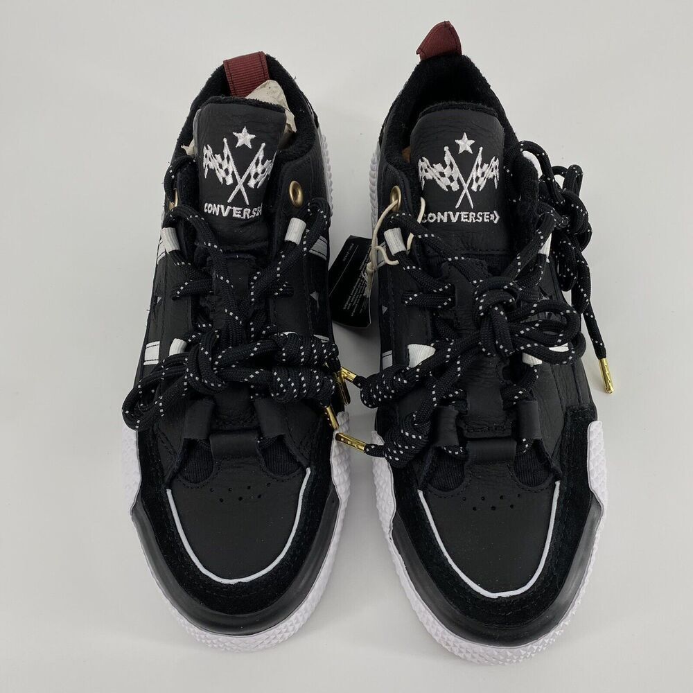 Converse One Star OX IBN Jasper Black White Yellow Athletic Shoe Sz M 7.5 W 9 - Picture 4 of 16